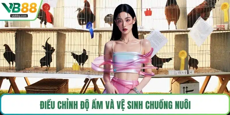 Điều chỉnh độ ẩm và vệ sinh chuồng nuôi